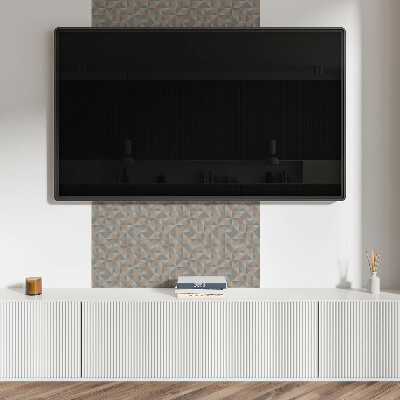 Vinyl wandpaneel Geometrisch driehoekspatroon