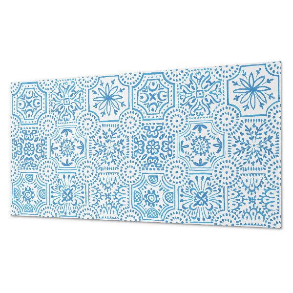 Vinyl wandbekleding Geruite keramische patronen