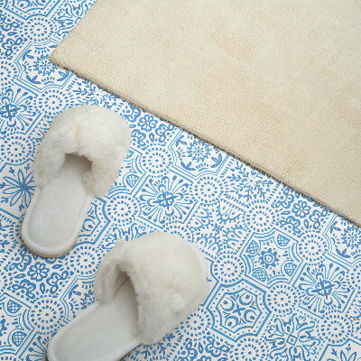 Vinyl wandbekleding Geruite keramische patronen