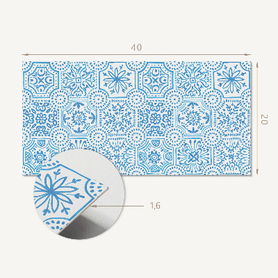 Vinyl wandbekleding Geruite keramische patronen