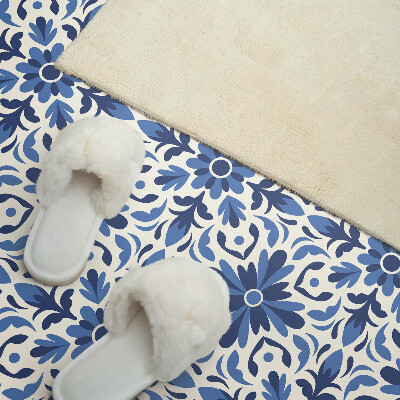 Vinyl wandpaneel Bloemenpatroon met bladeren