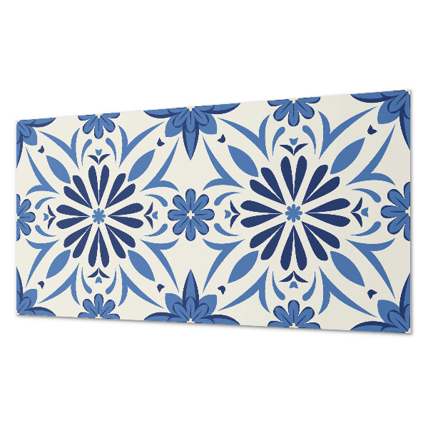 Vinyl wandbekleding Bloemenpatroon op de achtergrond