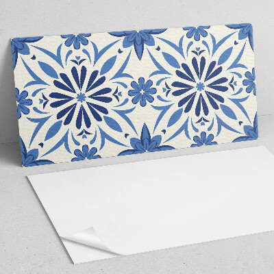 Vinyl wandbekleding Bloemenpatroon op de achtergrond