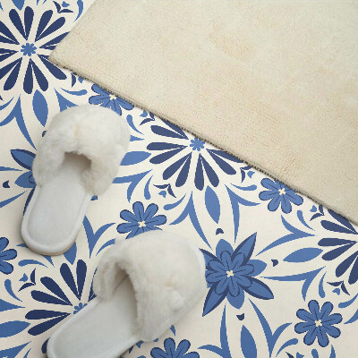 Vinyl wandbekleding Bloemenpatroon op de achtergrond