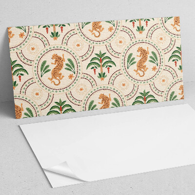 Vinyl wandbekleding Tropische luipaardprint