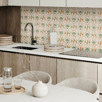 Vinyl wandbekleding Tropische luipaardprint