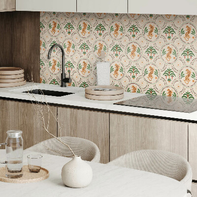 Vinyl wandbekleding Tropische luipaardprint