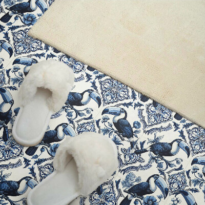 Vinyl wandpaneel Toekan op decoratieve tegels