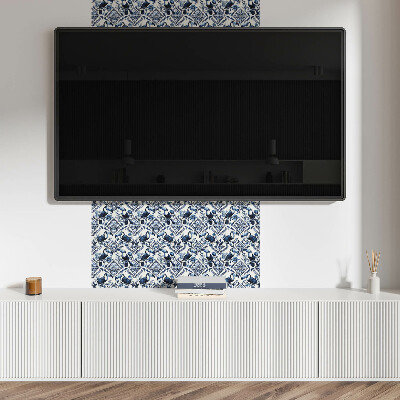 Vinyl wandpaneel Toekan op decoratieve tegels