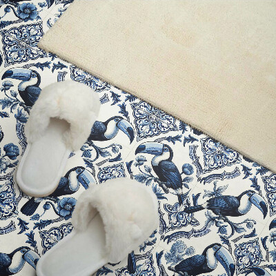 Vinyl wandpaneel Toekan op decoratieve tegels