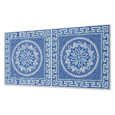 Pvc wandpaneel Mozaïek bloemenpatroonontwerp