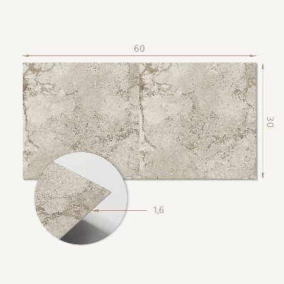 Vinyl wandpaneel Natuursteen in de structuur