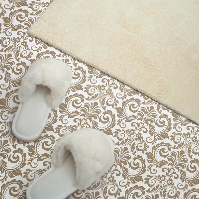 Vinyl wandbekleding Plantenpatroon met ornamenten