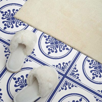 Vinyl wandbekleding Patroon met cirkels en bloemen