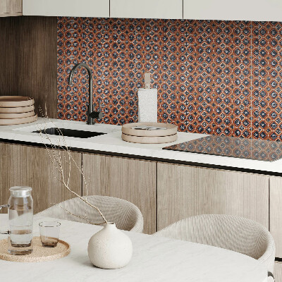 Pvc wandpaneel Geometrie in bruin en wit