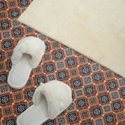 Pvc wandpaneel Geometrie in bruin en wit