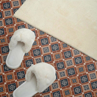 Pvc wandpaneel Geometrie in bruin en wit