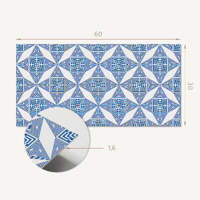 Vinyl wandbekleding Geometrisch rasterpatroon