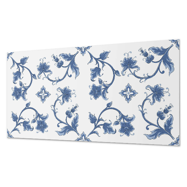 Pvc wandpaneel Bloemenpatroon op de achtergrond