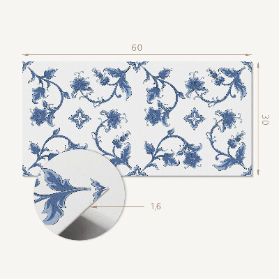 Pvc wandpaneel Bloemenpatroon op de achtergrond