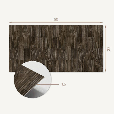 Vinyl wandbekleding Houten plankpatroon