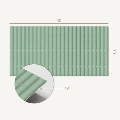 Pvc wandpaneel Patroon van rechte pijpen in de lay-out