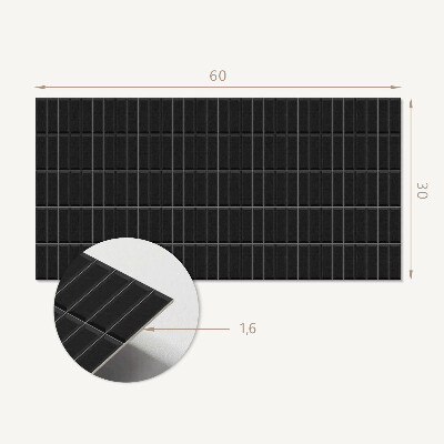 Pvc wandpaneel Dozen in een regelmatige opstelling