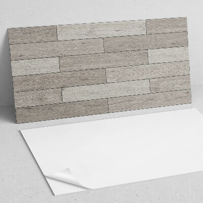 Vinyl wandbekleding Houtkleurige planken