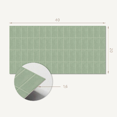 Vinyl wandpaneel Rechthoekige tegels in een raster