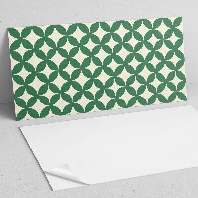 Vinyl wandpaneel Bladmotief in een gaas