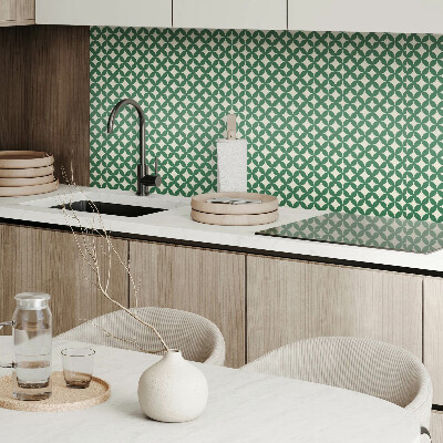 Vinyl wandpaneel Bladmotief in een gaas