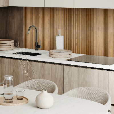 Pvc wandpaneel Houten verticale planken