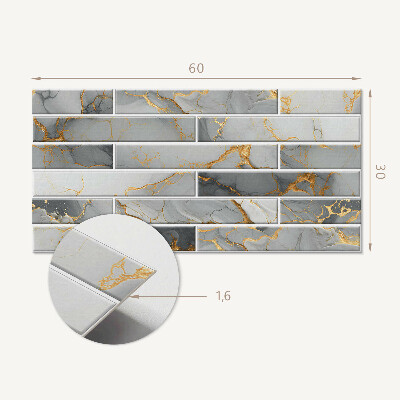 Vinyl wandbekleding Elegant marmerpatroon