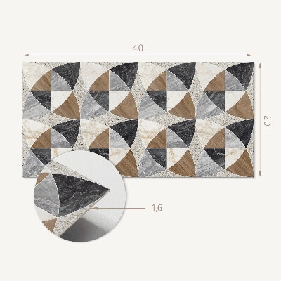 Pvc wandpaneel Geometrisch tegelpatroon