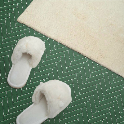 Vinyl wandpaneel Visgraatmotief op tegels