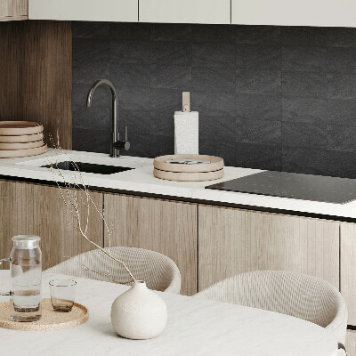 Vinyl wandbekleding Donkere stenen platen