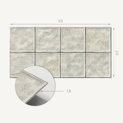 Pvc wandpaneel Keramische tegeltextuur