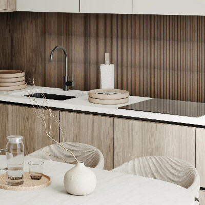 Pvc wandpaneel Verticale houten latten