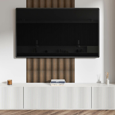 Pvc wandpaneel Verticale houten latten