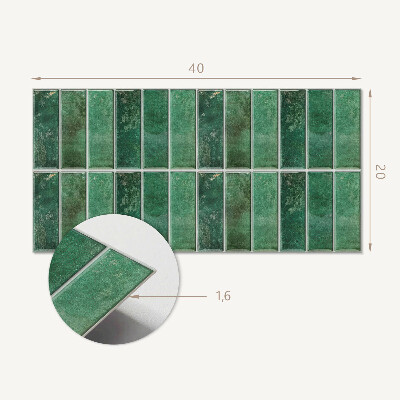 Vinyl wandbekleding Verticale tegels