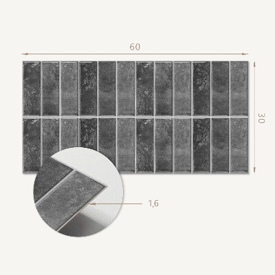 Pvc wandpaneel Geometrische rangschikking van tegels