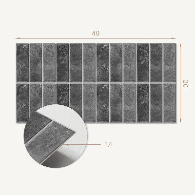 Pvc wandpaneel Geometrische rangschikking van tegels