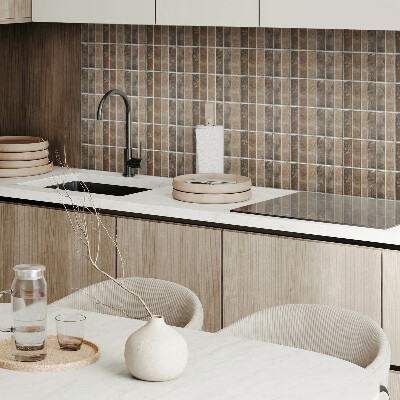 Vinyl wandbekleding Verticale tegelribben