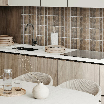 Vinyl wandbekleding Verticale tegelribben