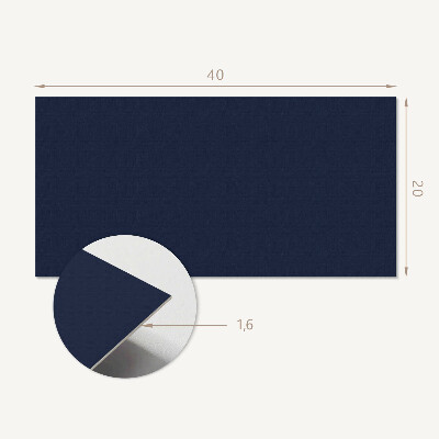 Vinyl wandpaneel Kleur: donker marineblauw