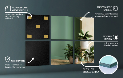 Spiegel tegels vierkante