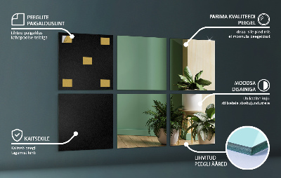 Spiegel tegels vierkante