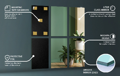 Spiegeltegels rechthoekige