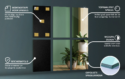 Spiegeltegels rechthoekige