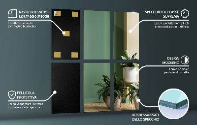 Spiegeltegels rechthoekige